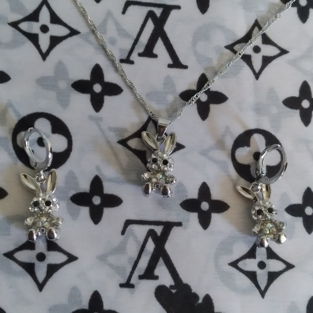925 Sterling Silver Necklace & Earring Set